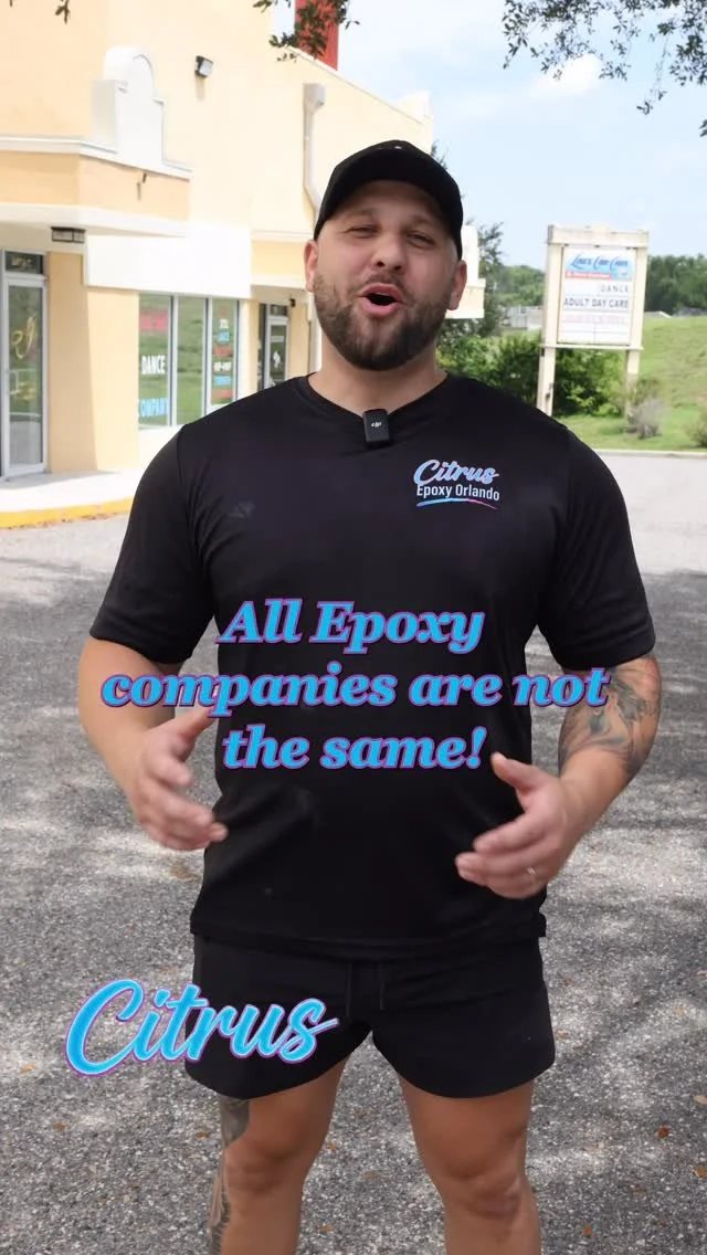 Josh of Citrus Epoxy outside the shop